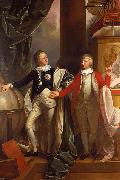 Benjamin West Prince Edward and William IV of the United Kingdom. oil painting on canvas